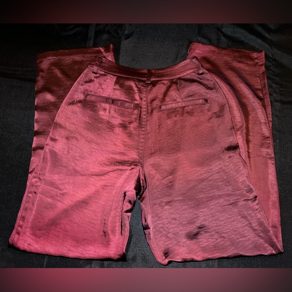 Good American  Washed Satin Wide-Leg Trousers - Picture 10 of 11